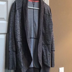 Eddie Bauer | Gray Spacedye Open Front Summit Wrap
